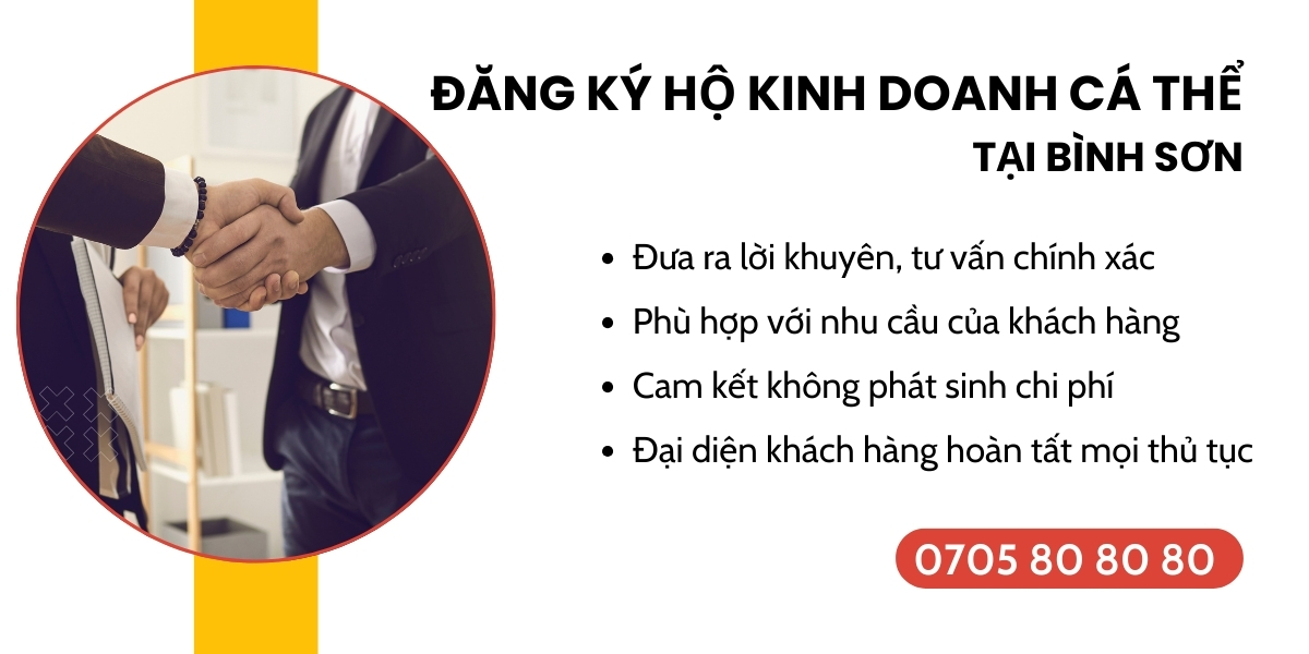 thành lập hộ kinh doanh cá thể Bình Sơn