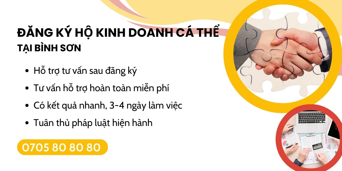 đăng ký kinh doanh hộ cá thể Bình Sơn 