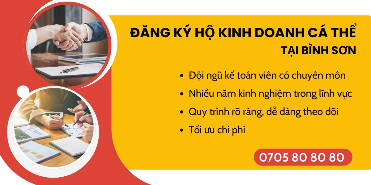 thủ tục đăng ký hộ kinh doanh Bình Sơn