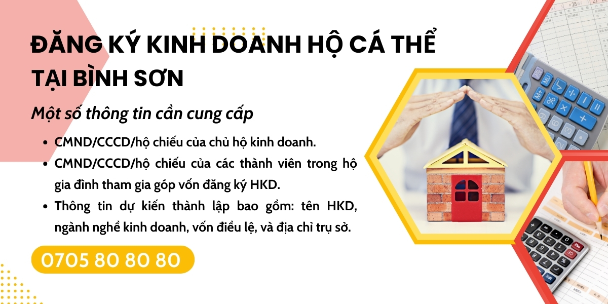 thủ tục đăng ký hộ kinh doanh Bình Sơn