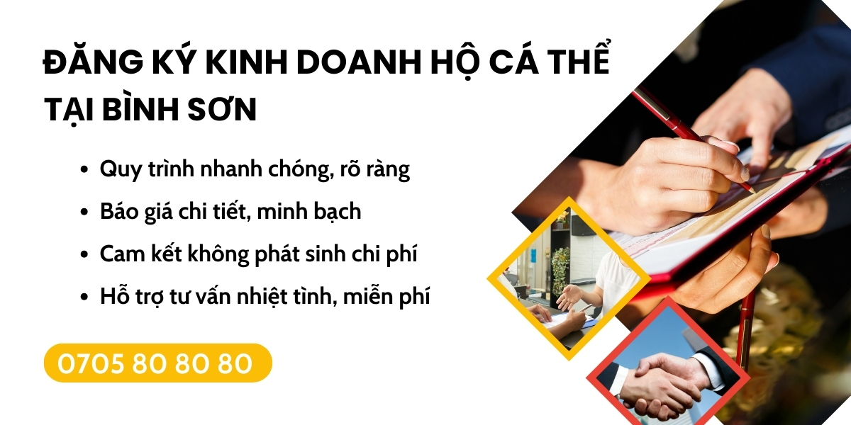 đăng ký kinh doanh hộ cá thể Bình Sơn