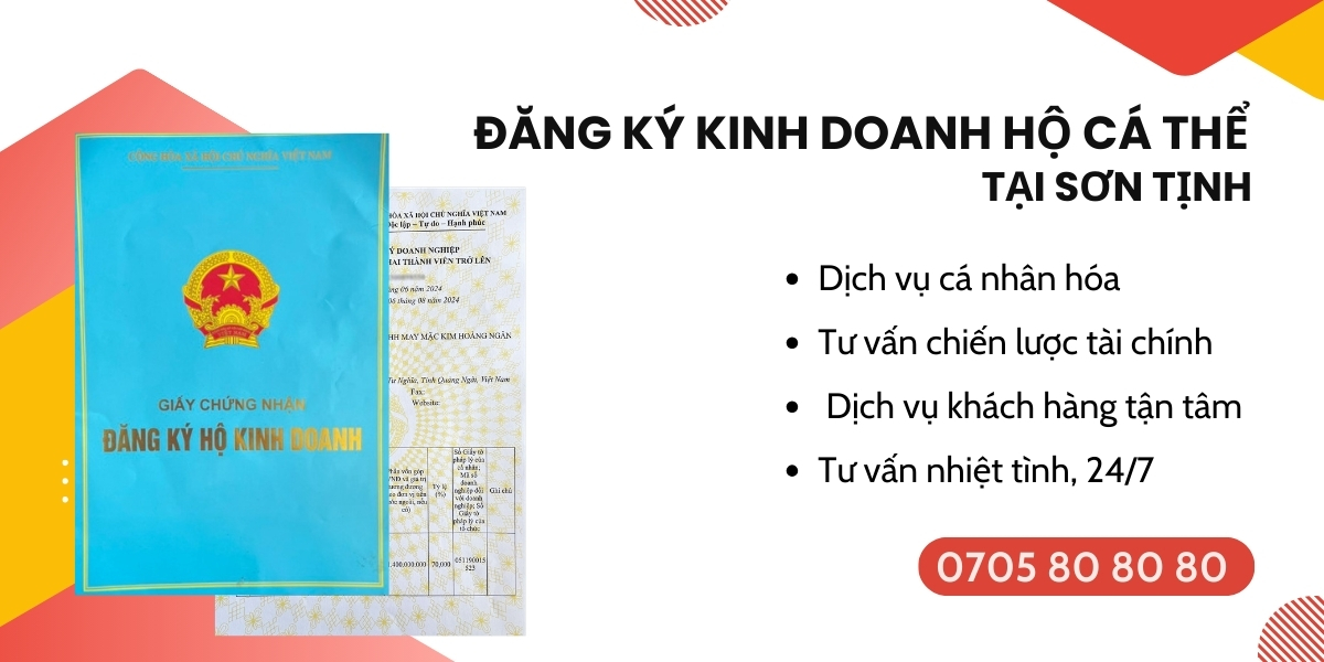 đăng ký kinh doanh hộ cá thể Sơn Tịnh