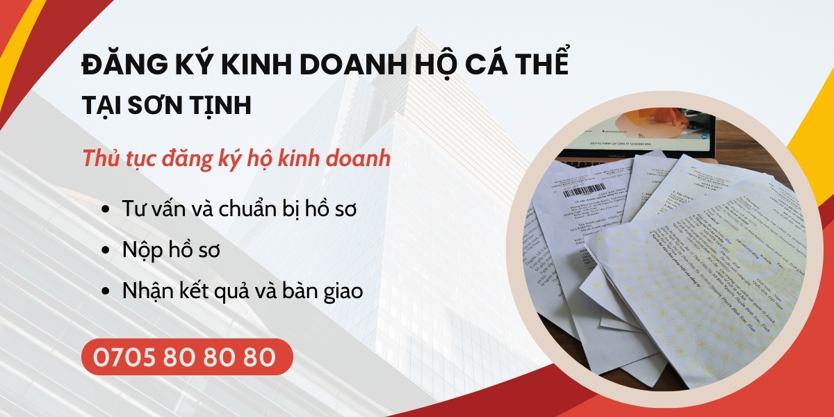 đăng ký kinh doanh hộ cá thể Sơn Tịnh