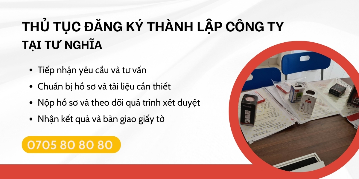 thủ tục đăng ký thành lập công ty Tư Nghĩa