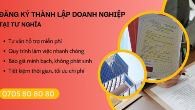 đăng ký thành lập doanh nghiệp tại Tư Nghĩa