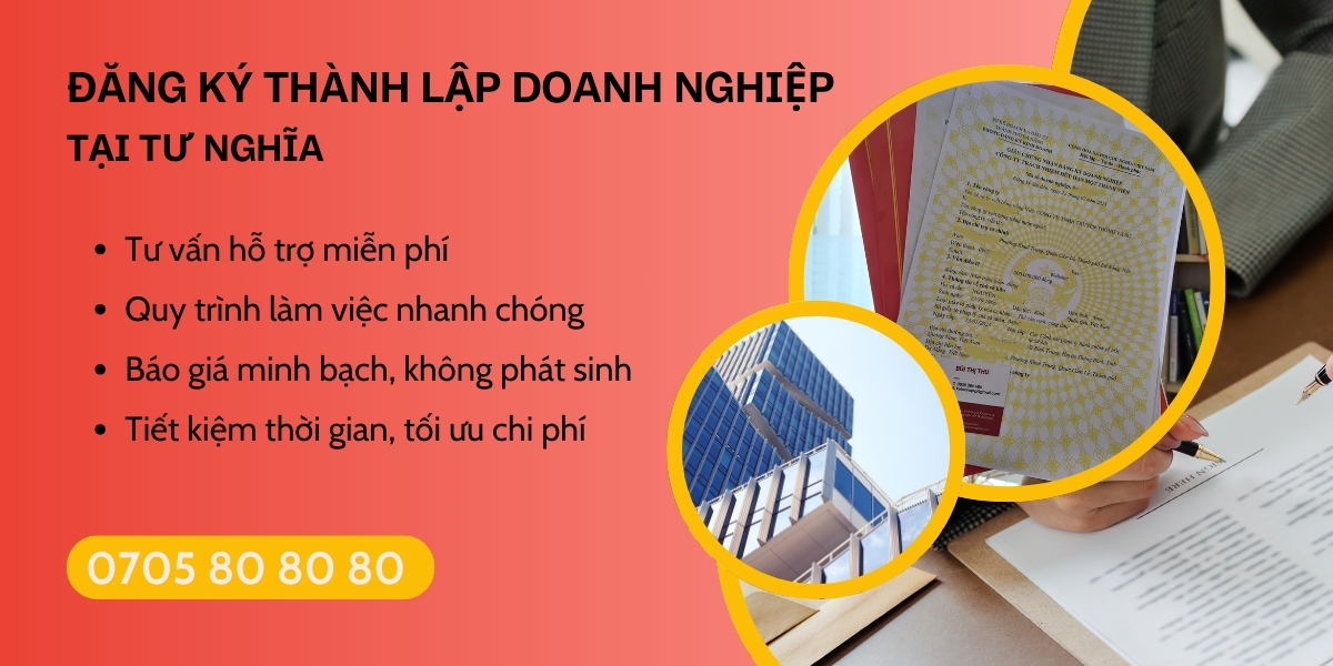 đăng ký thành lập doanh nghiệp tại Tư Nghĩa