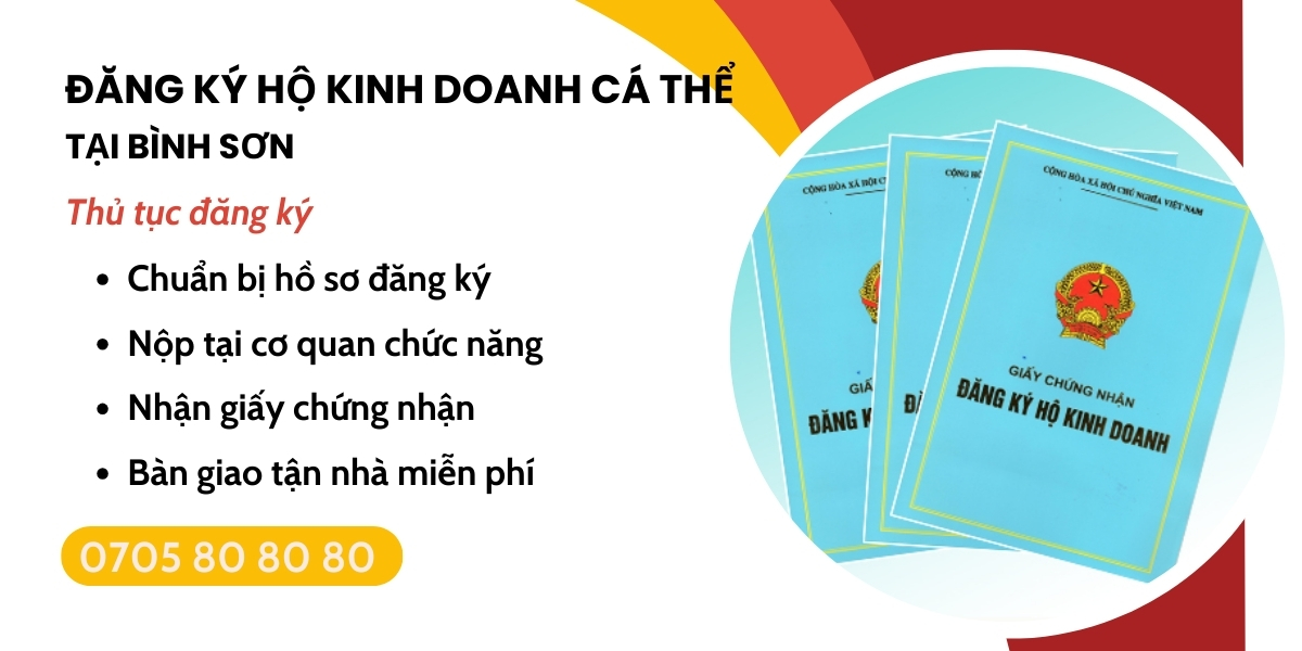 dịch vụ đăng ký hộ kinh doanh cá thể Bình Sơn