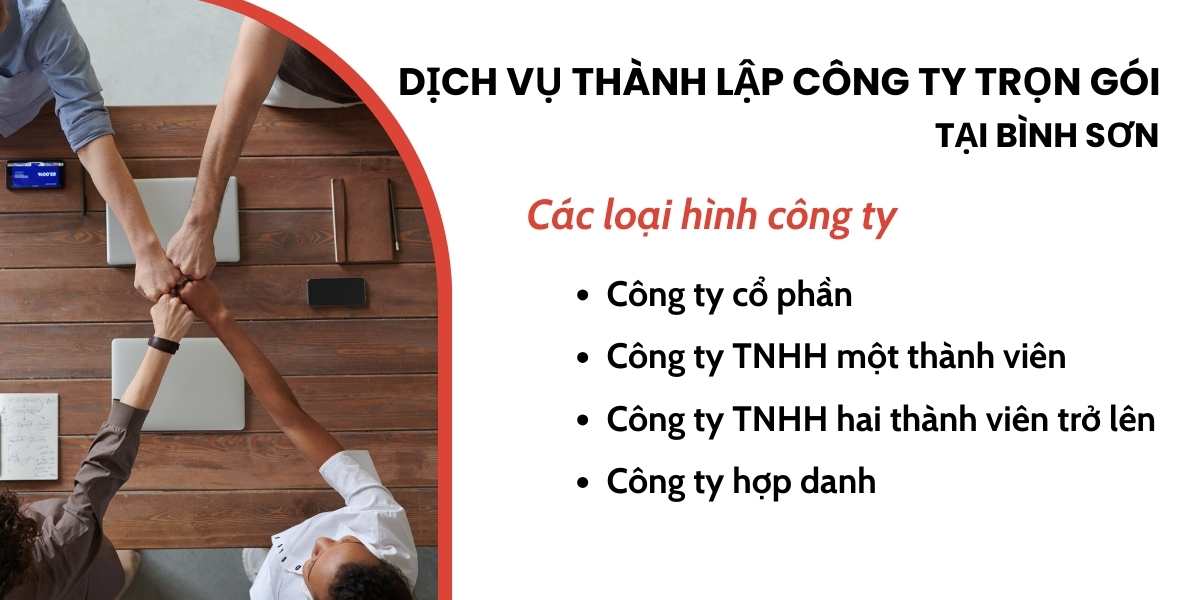 dịch vụ mở công ty trọn gói tại Bình Sơn