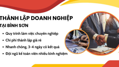 dịch vụ thành lập doanh nghiệp Bình Sơn