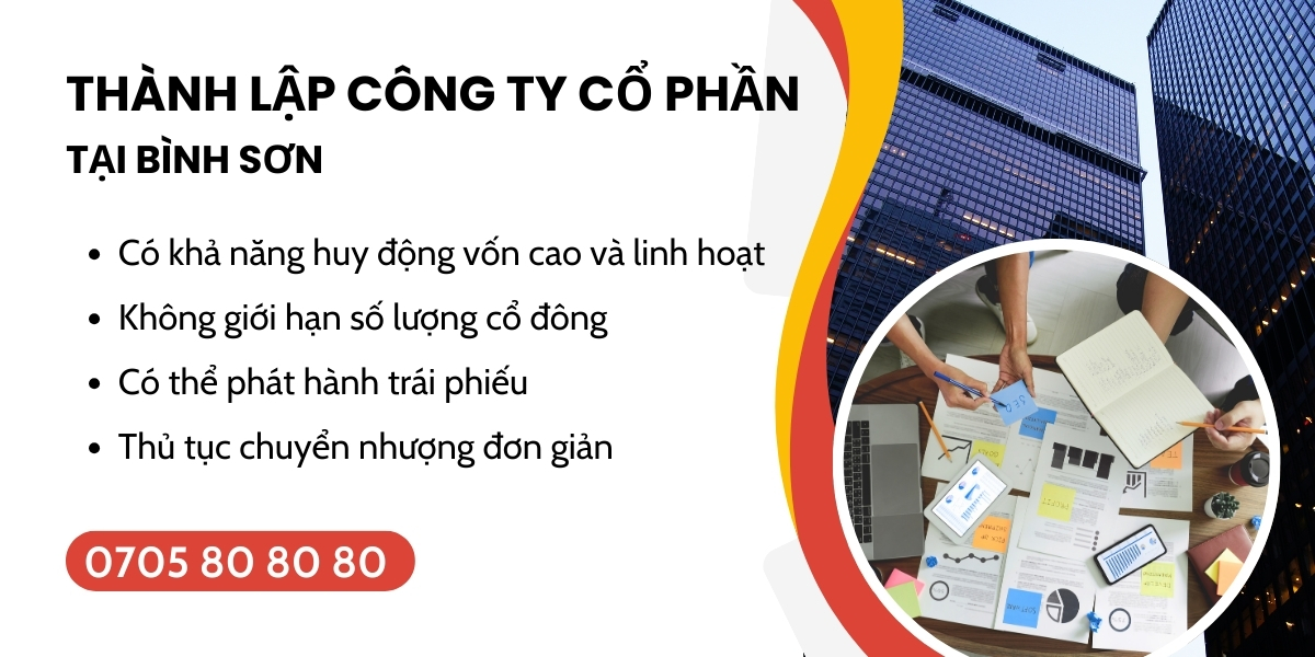 tư vấn thành lập công ty cổ phần tại Bình Sơn