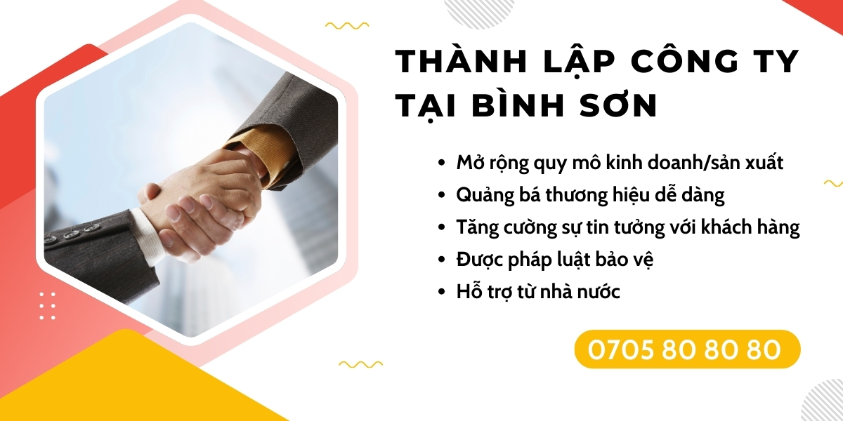 thành lập công ty Bình Sơn