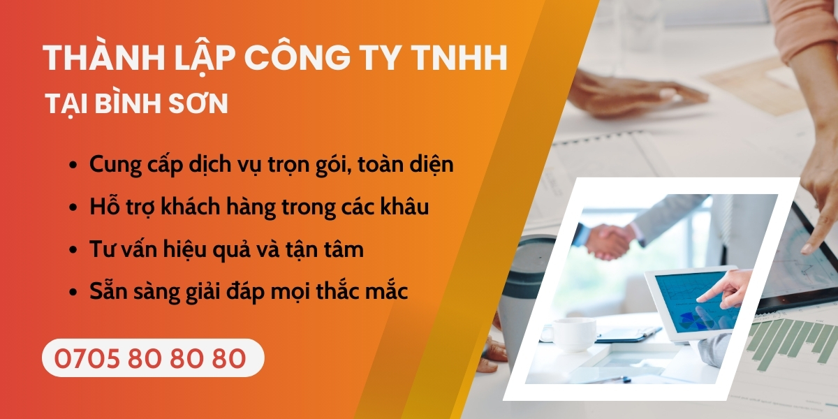 dịch vụ thành lập công ty TNHH tại Bình Sơn