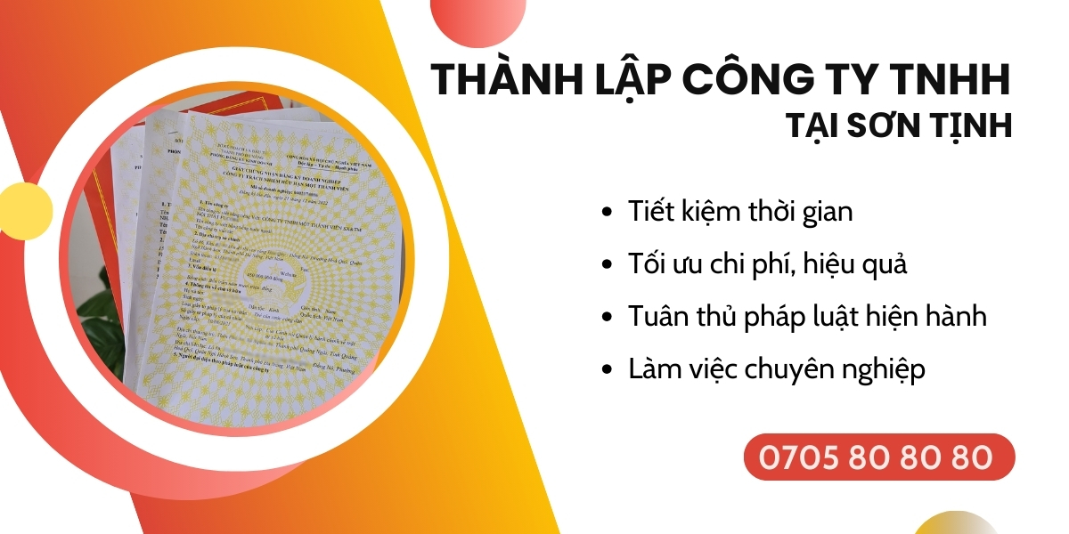 thành lập công ty TNHH tại Sơn Tịnh