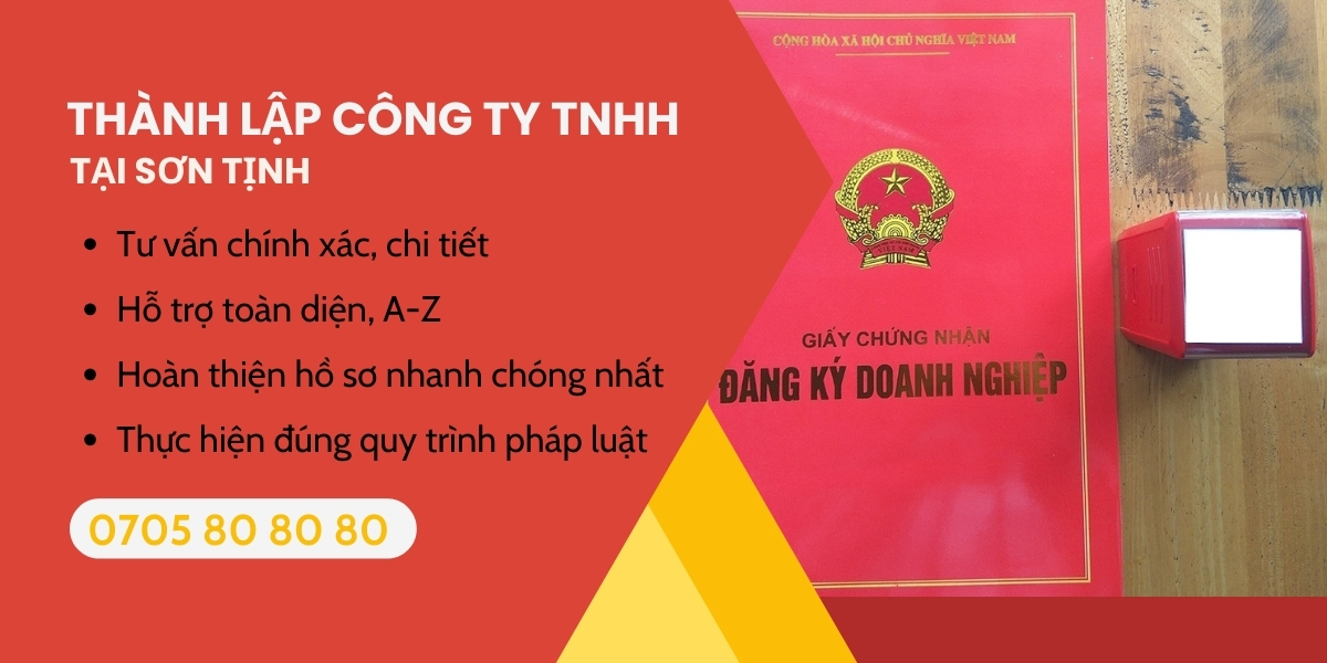 thủ tục thành lập công ty TNHH tại Sơn Tịnh