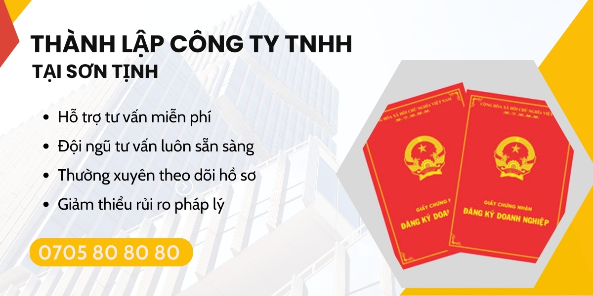 thành lập công ty TNHH tại Sơn Tịnh