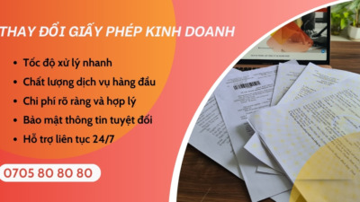 thay đổi giấy phép kinh doanh Quảng Ngãi