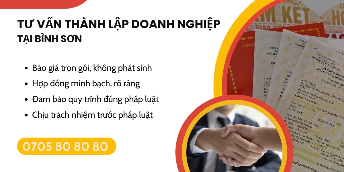 tư vấn mở doanh nghiệp tại Bình Sơn