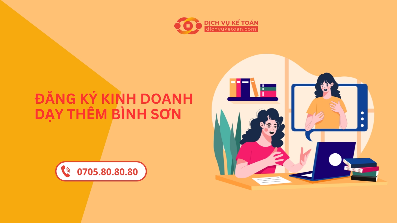 thủ tục đăng ký kinh doanh dạy thêm