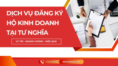 Đăng ký hộ kinh doanh Tư Nghĩa