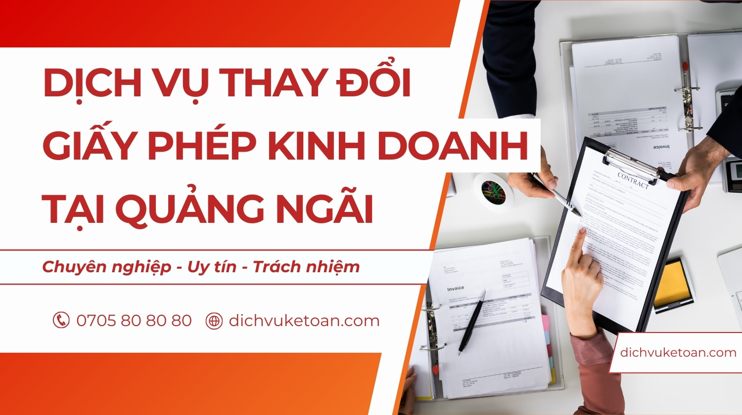 Thay đổi giấy phép kinh doanh tại Quảng Ngãi