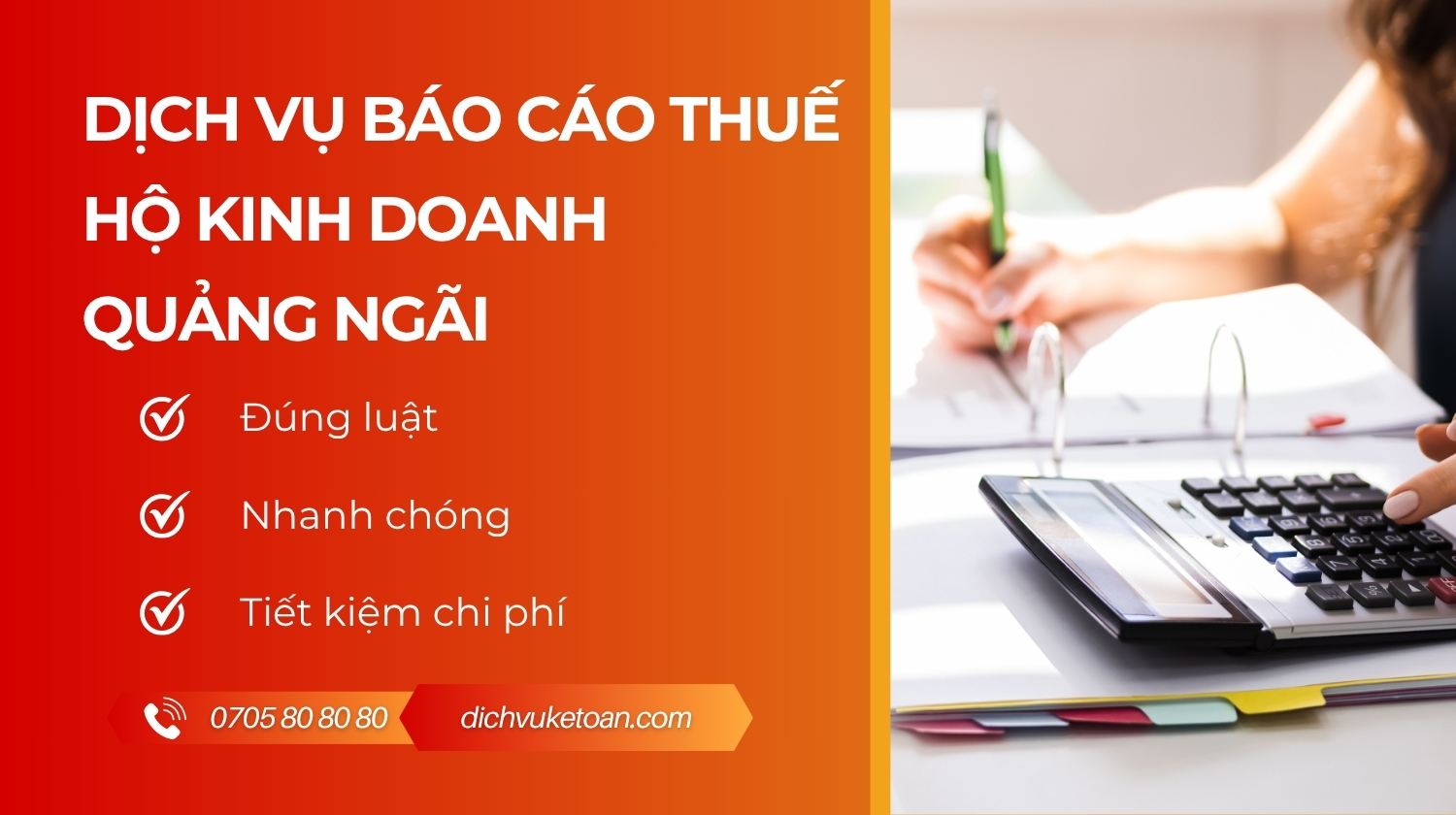 Dịch vụ báo cáo thuế hộ kinh doanh Quảng Ngãi