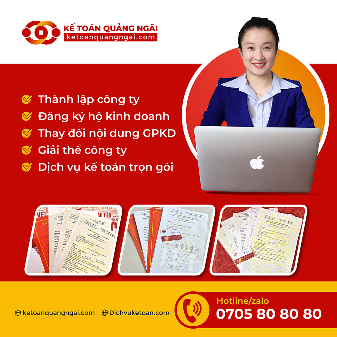 Dịch vụ thành lập công ty Quảng Ngãi