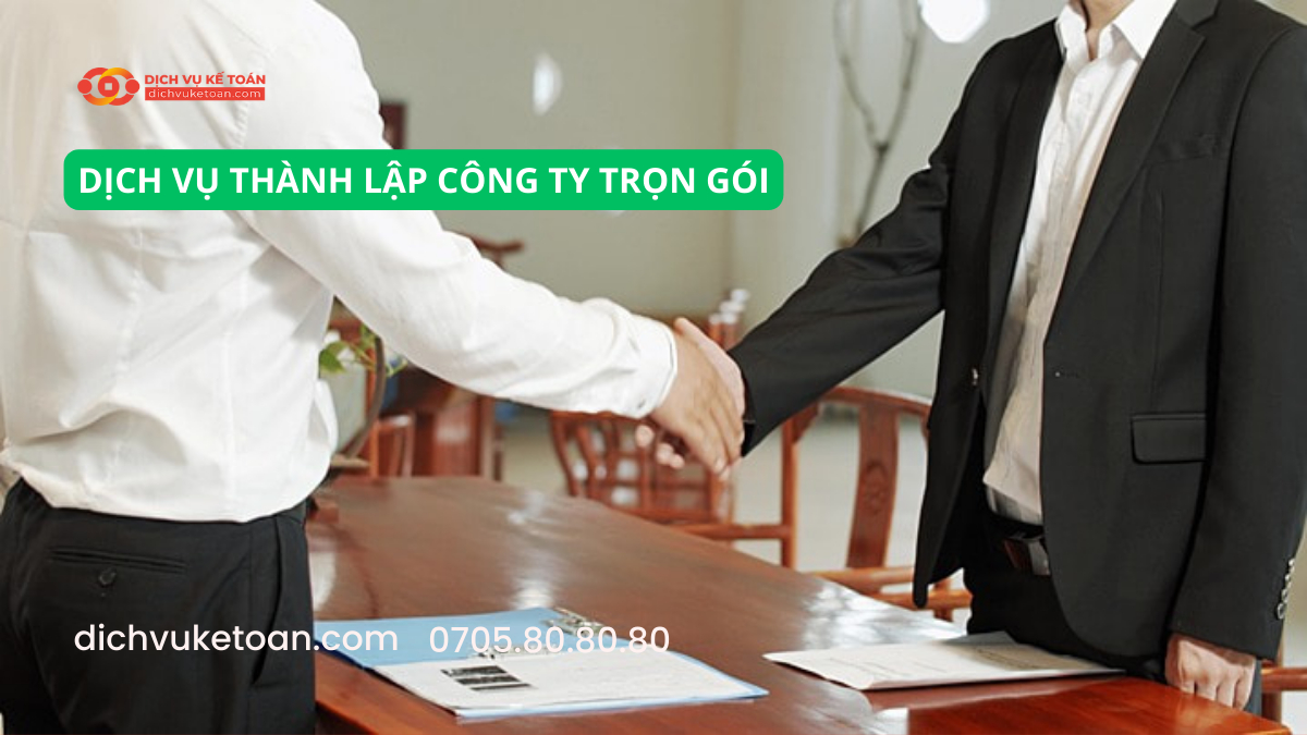 dịch vụ kế toán Dịch vụ thành lập công ty trọn gói
