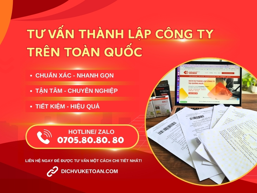 dịch vụ kế toán Dịch vụ thành lập công ty trọn gói